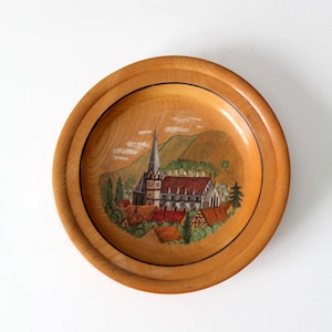 vintage hand-painted decorative plate