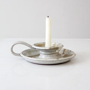 vintage H&R Pottery candlestick holder
