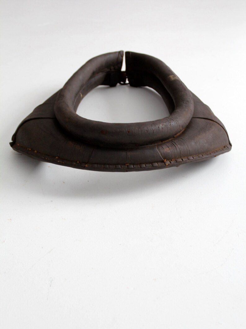 Antique Horse Collar Leather Equestrian Yoke Harness Etsy