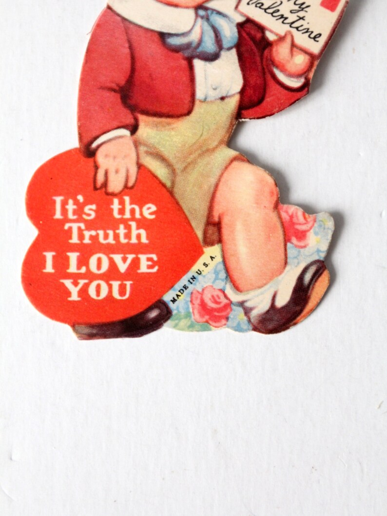 vintage Valentine's Day card circa 1930s image 3