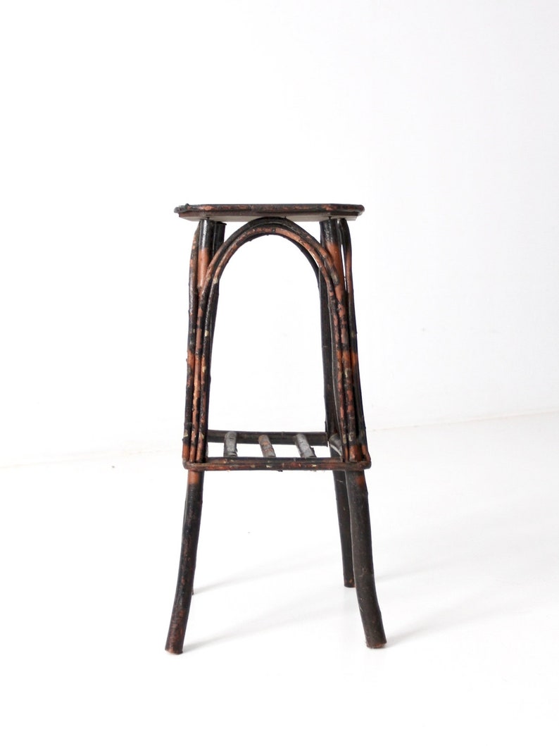 Antique Twig Table Folk Art Table Adirondack Side Table Etsy