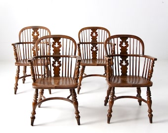 vintage Conant Ball colonial revival dining chairs - set of 4