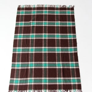 vintage plaid throw blanket, Amana wool blanket image 6