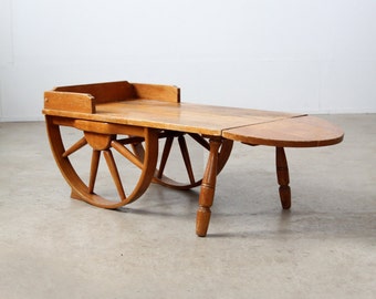 1940s California ranch table, Monterey style side table