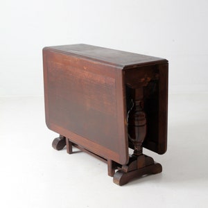antique drop leaf gate leg console table