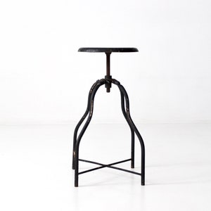 vintage adjustable industrial stool