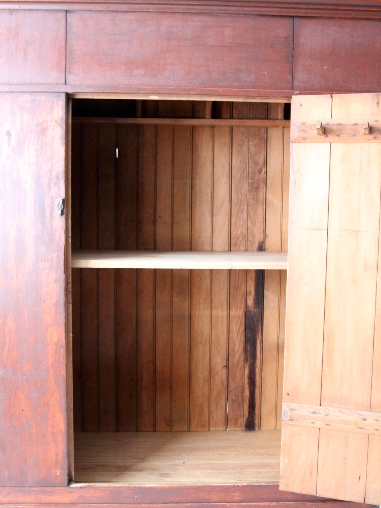 Antique Wooden Wardrobe Cabinet - Etsy