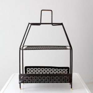 mid-century tiered metal stand image 5