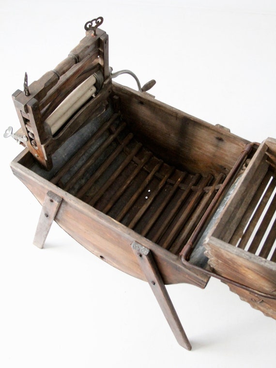 Antique Washing Machine, Hand Crank Wringer and Tub - Etsy New Zealand