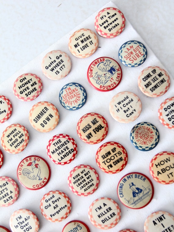 vintage pinback buttons collection circa 1930s - … - image 7