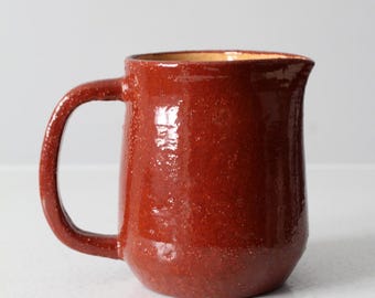 vintage handmade studio pottery pitcher