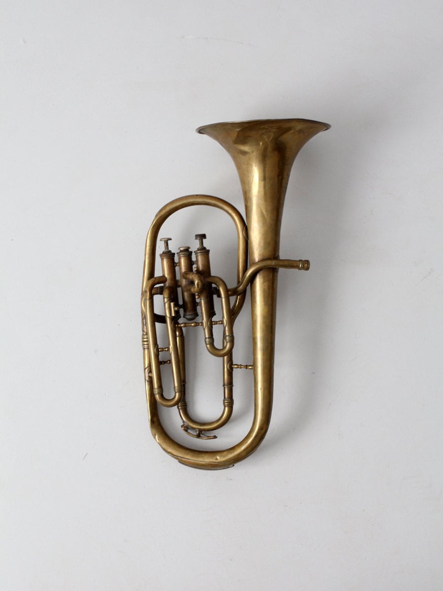 Brass Horn Baritone Musical | Etsy Australia