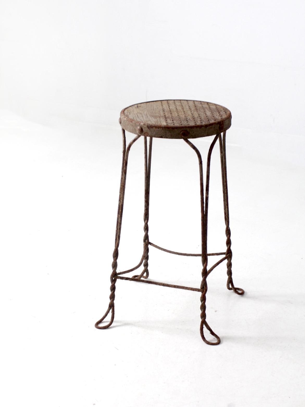 Antique Ice Cream Parlor Stool