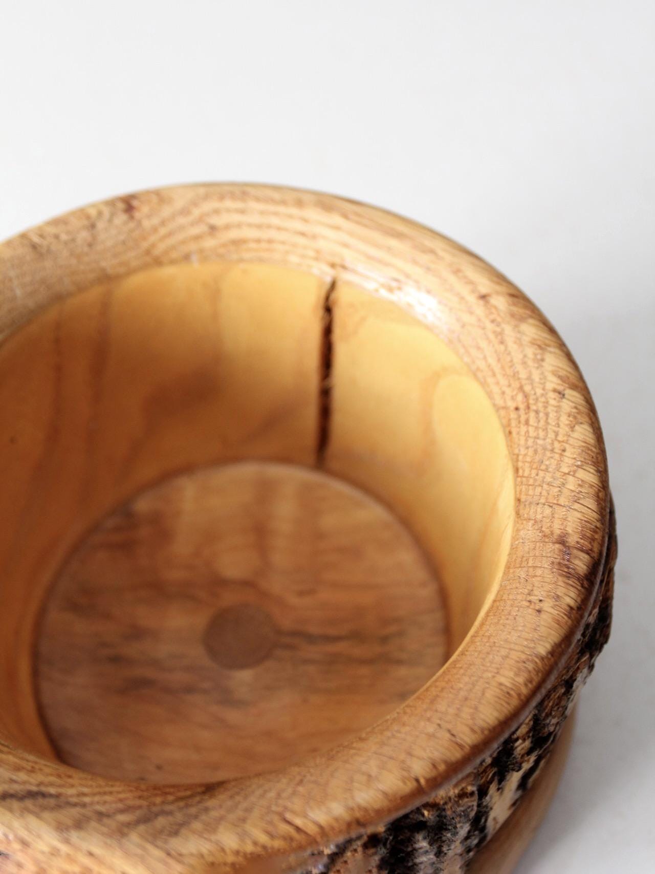 ヴィンテージの木皮のボウル - Etsy 日本