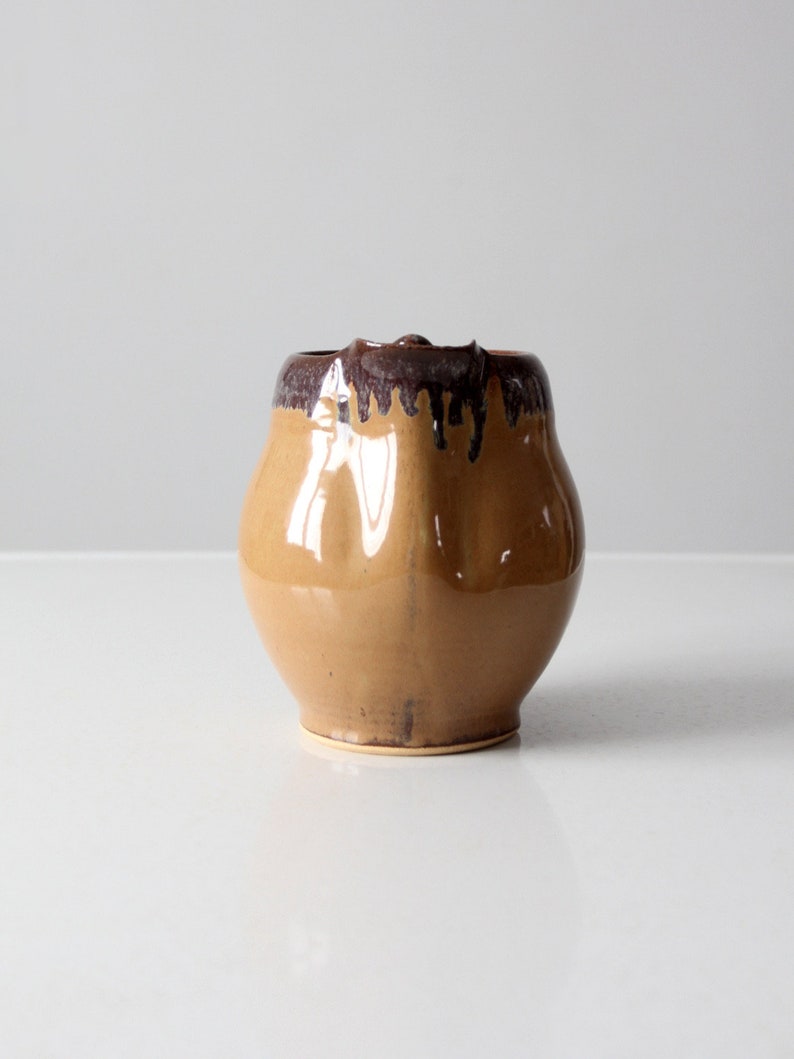 vintage studio pottery pitcher image 2
