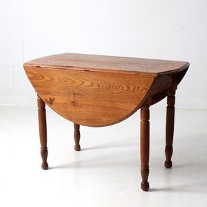 Antique Drop Leaf Wood Table - Etsy