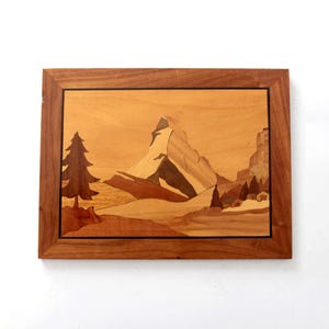 vintage hand-crafted marquetry art