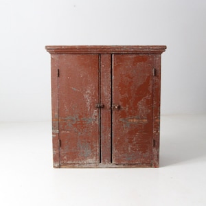 antique cupboard, tabletop cabinet