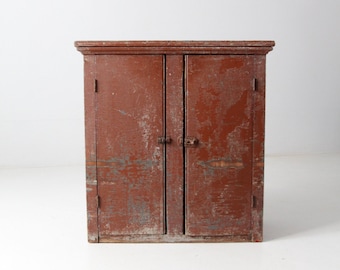 antique cupboard, tabletop cabinet