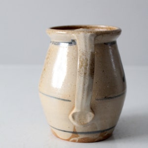 vintage studio pottery pitcher with lid image 6