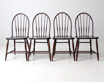 Antique Mixed Wood New England Windsor Chair Great Patina 17D21W16