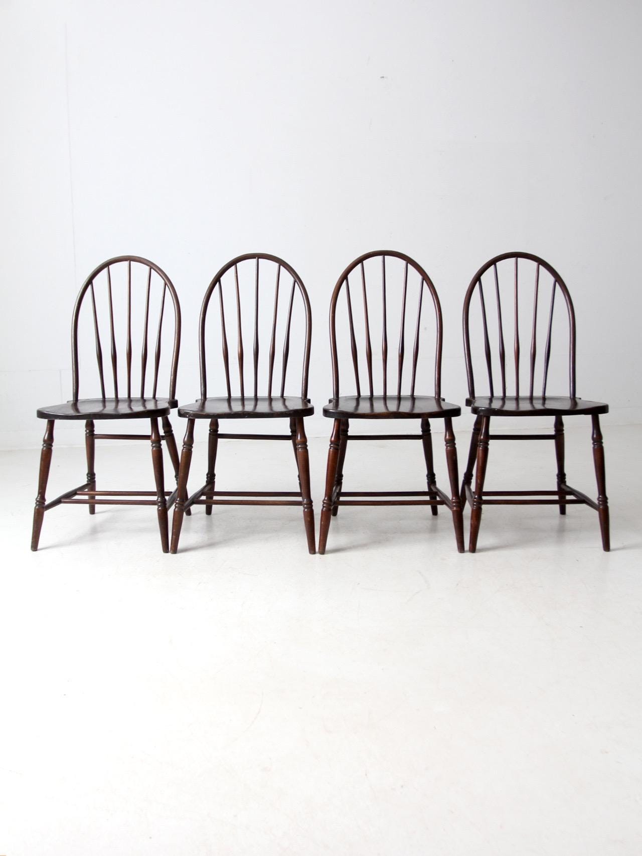 Antique Phoenix Chair Co Windsor Dining Chairs Set of 4 - Etsy