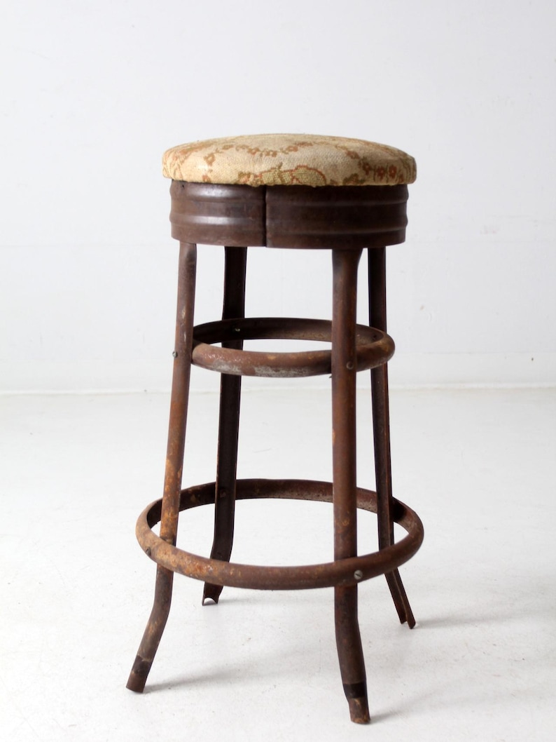 Antique Industrial Stool - Etsy