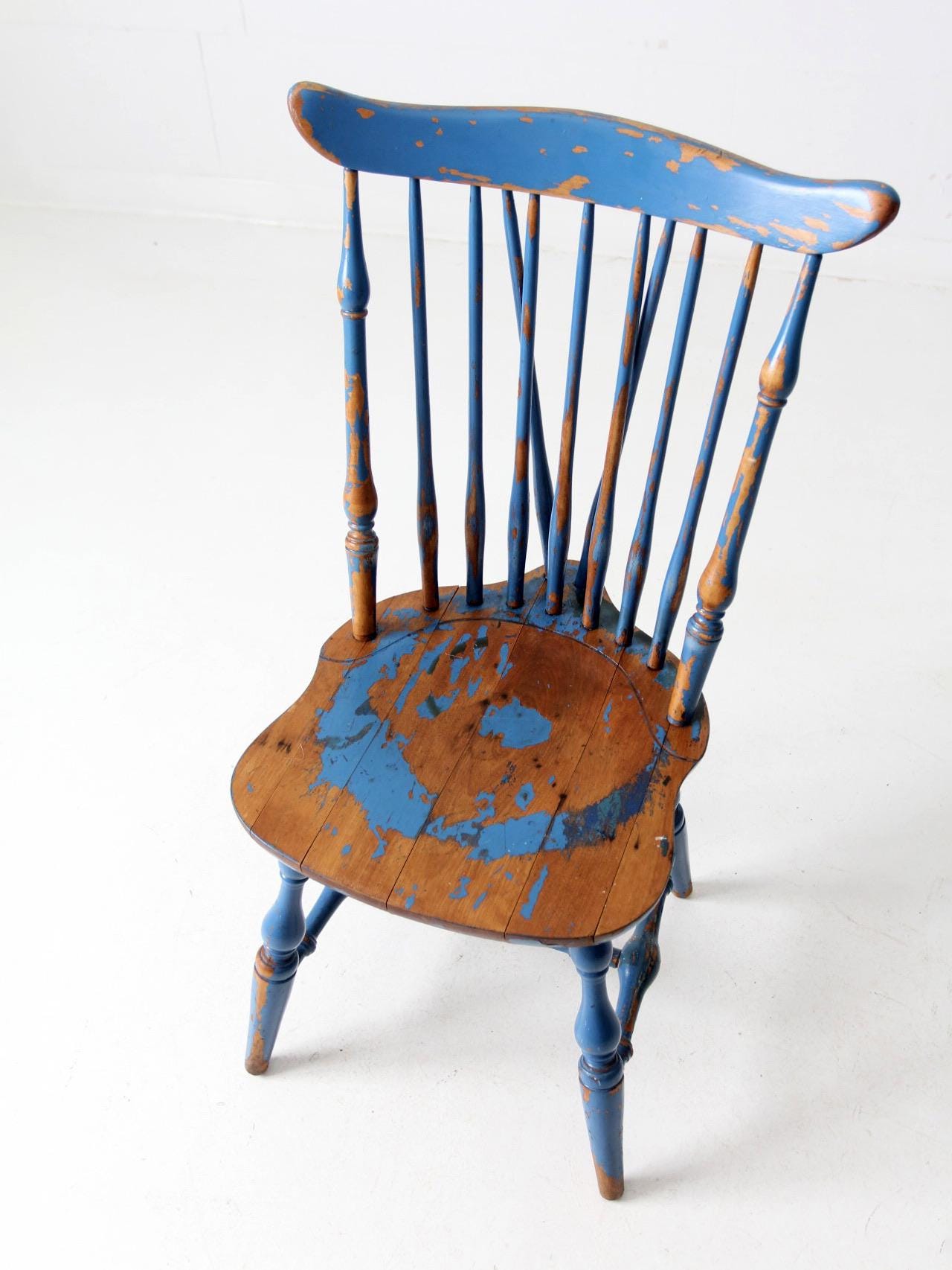 Antique Painted Windsor Chair - Etsy
