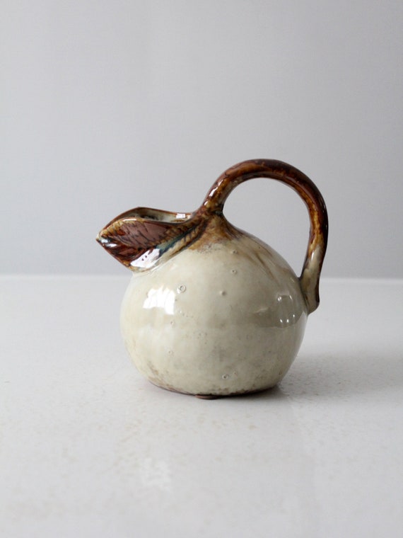 vintage handmade studio pottery pitcher