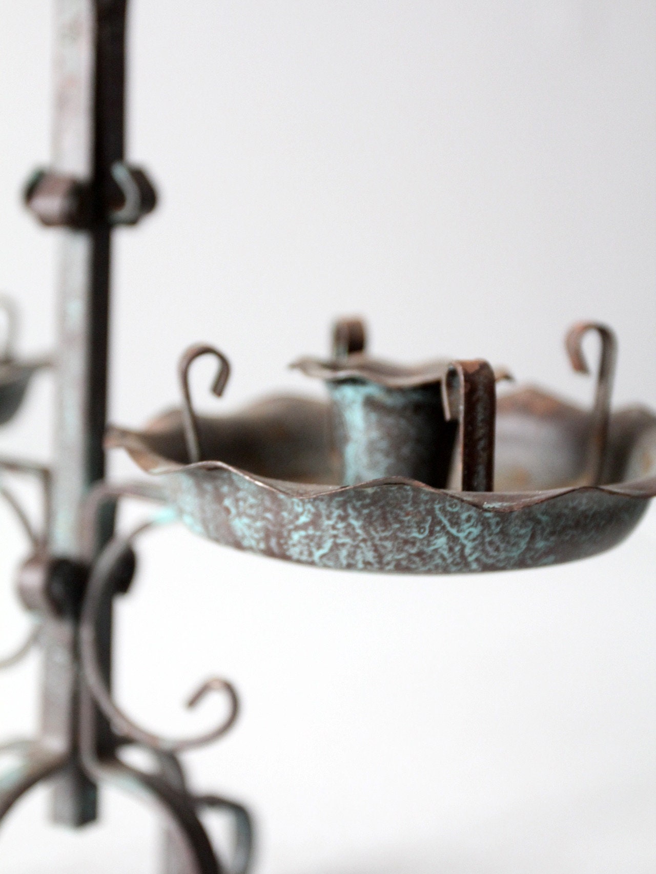 Vintage Wrought Iron Candle Holder - Etsy