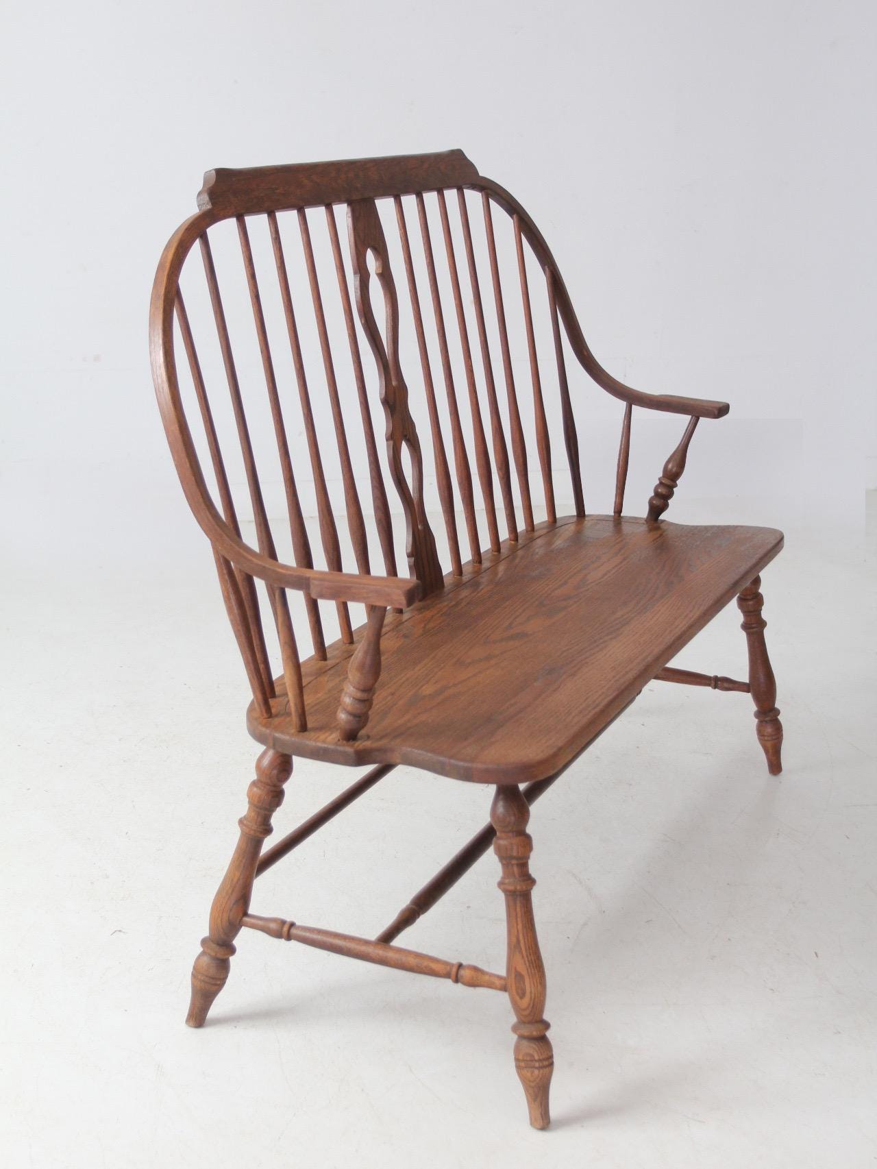 Temple Stuart “scout Collection” Bow-back Windsor Bench - Etsy