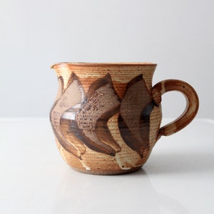 vintage studio pottery pitcher