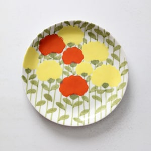 mid-century Italian Ernestine Salerno floral plate