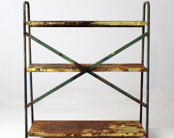 Vintage Industrial Metal Shelves - Etsy