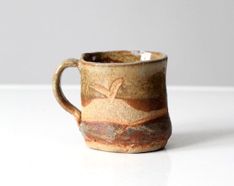 vintage studio pottery mug