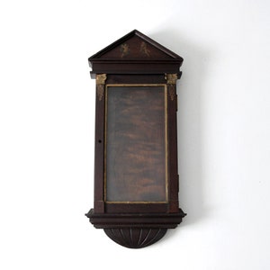 antique wood wall cabinet