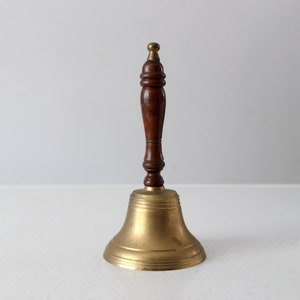 vintage brass hand bell
