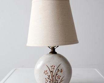 vintage handmade studio pottery table lamp