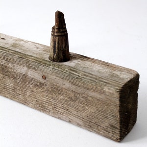 antique wooden post rack, electrical post board image 2