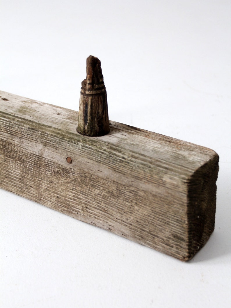 antique wooden post rack, electrical post board image 2