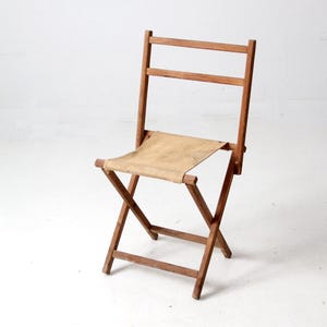 vintage folding camp chair