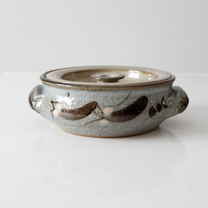 vintage Drymen studio pottery bowl with lid