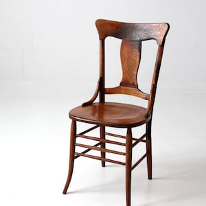 antique splat back dining chair