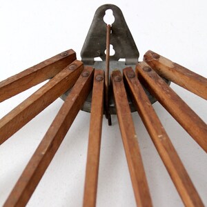 antique kitchen rack, mounted drying rack image 6