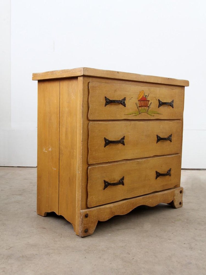 1940s Monterey Dresser, Vintage Dresser image 6