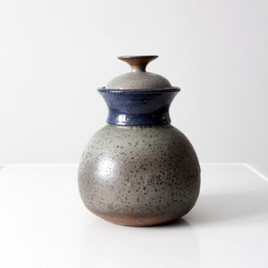 1970s signed studio pottery jar