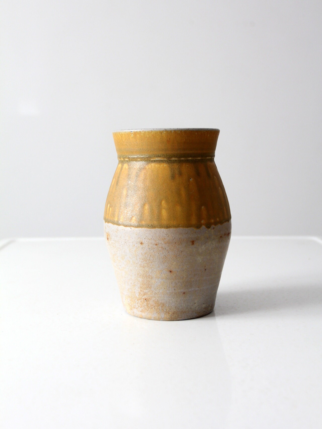 Vintage Rockdale Union Stoneware Studio Pottery Vase