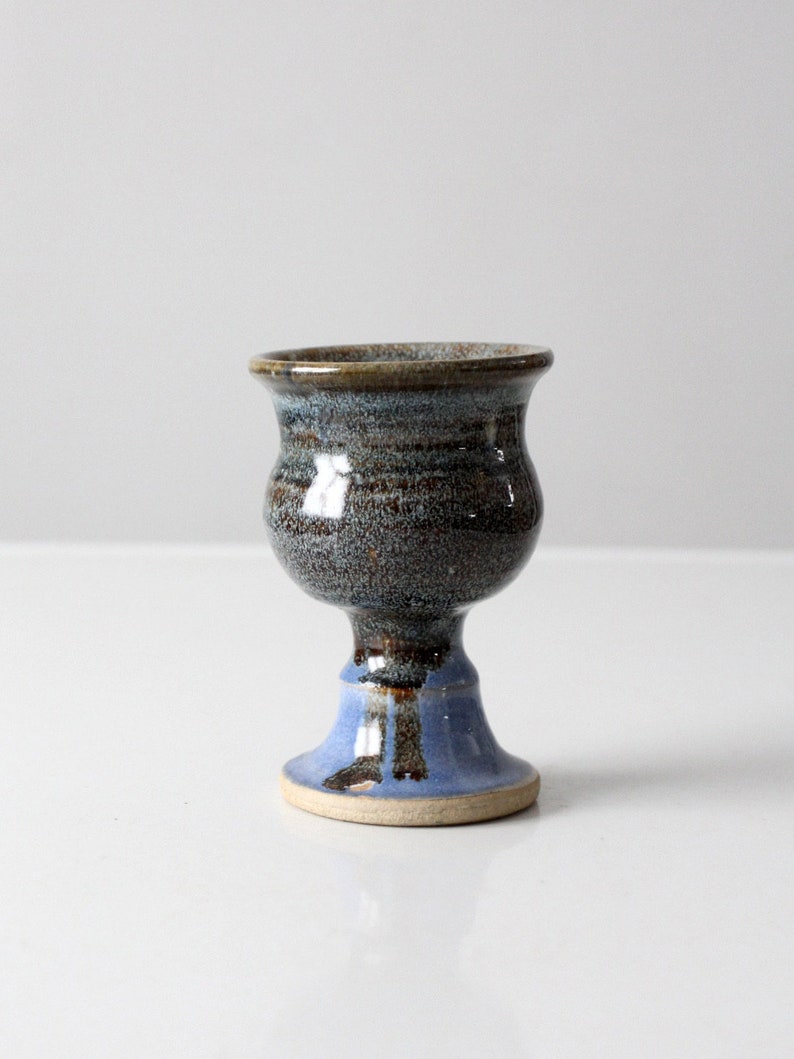 vintage studio pottery cup image 1