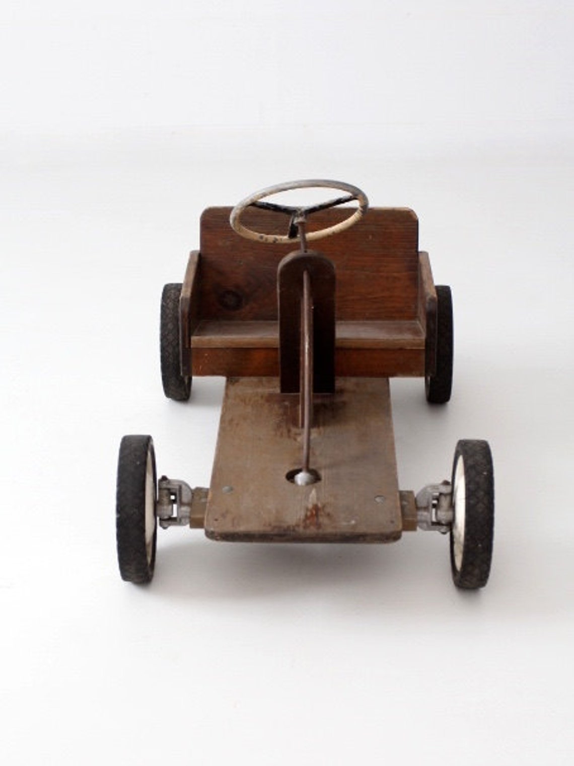 Vintage Toy Riding Car Wooden Push Car Etsy