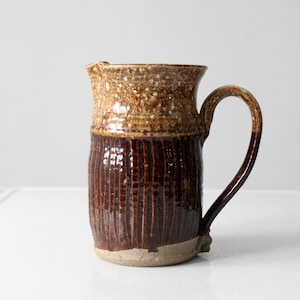vintage studio pottery pitcher